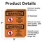 Signmission Hazardous Authorized Personnel Bilingual OSHA Warning Sign, Vinyl Decal, 5in W x 7in L, 2PK OS-2PACK-WS-D-57-L-12632 - alternate 3
